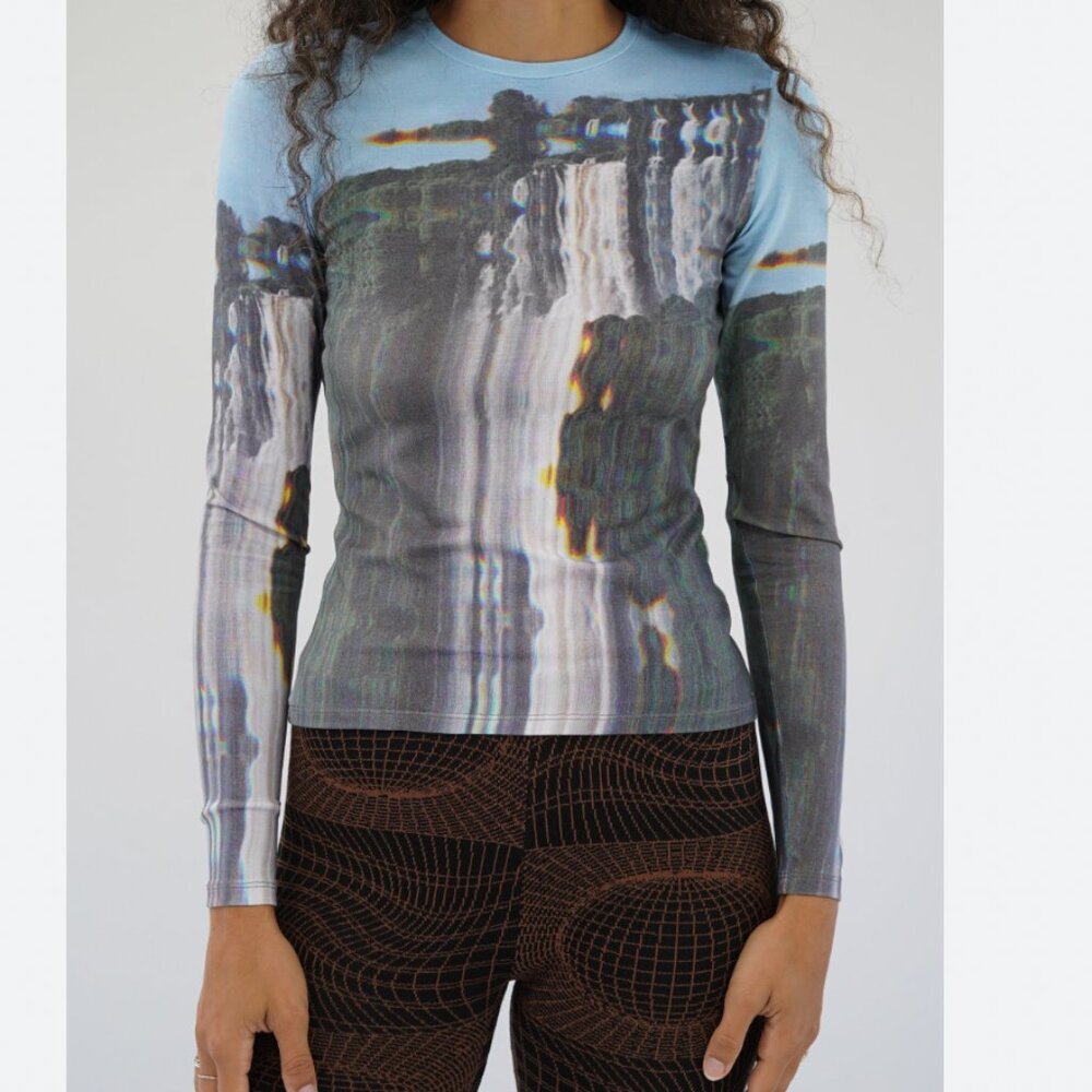 Paloma Wool Victoria Falls print shirt